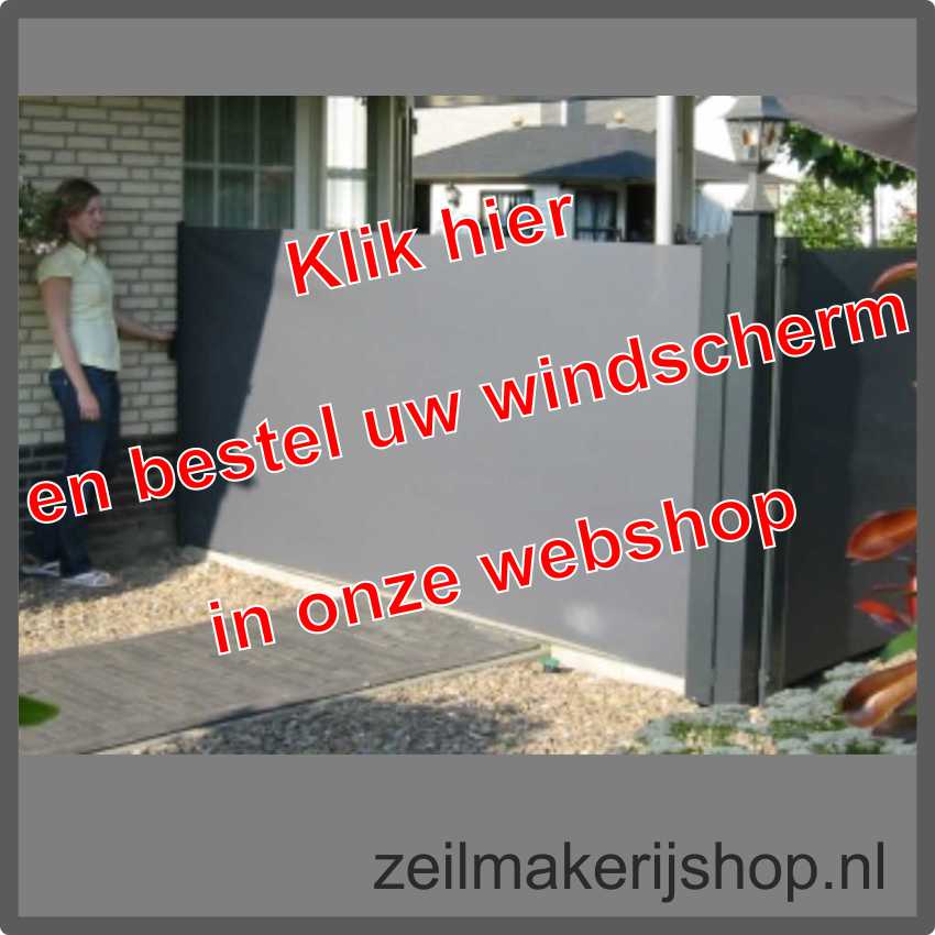 Oprolbaar windscherm in onze webshop