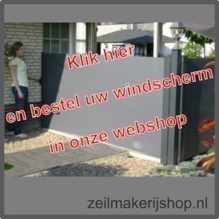 oprolbaar windscherm